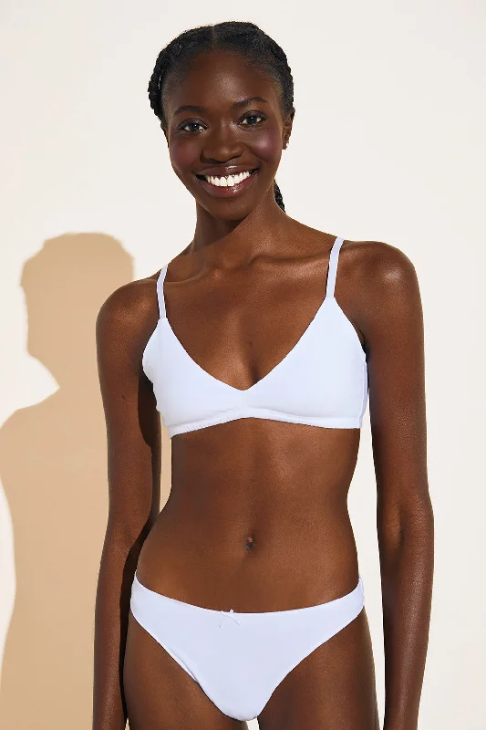 Women's Satin Sleepwear Lingerie  Pima Stretch Cotton Bralette