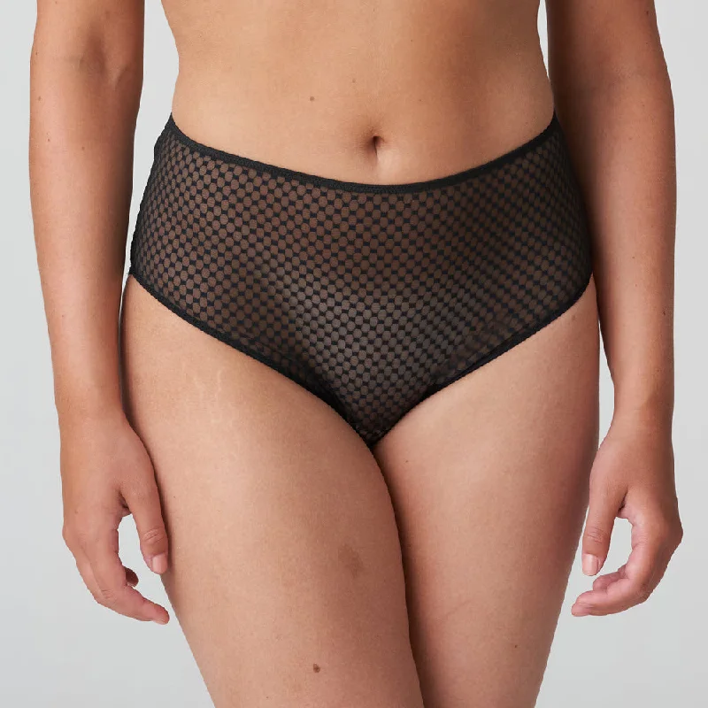 Women's Tummy Control Lingerie  Prima Donna Twist Glass Beach Black Open Back Brief Panty 0542352