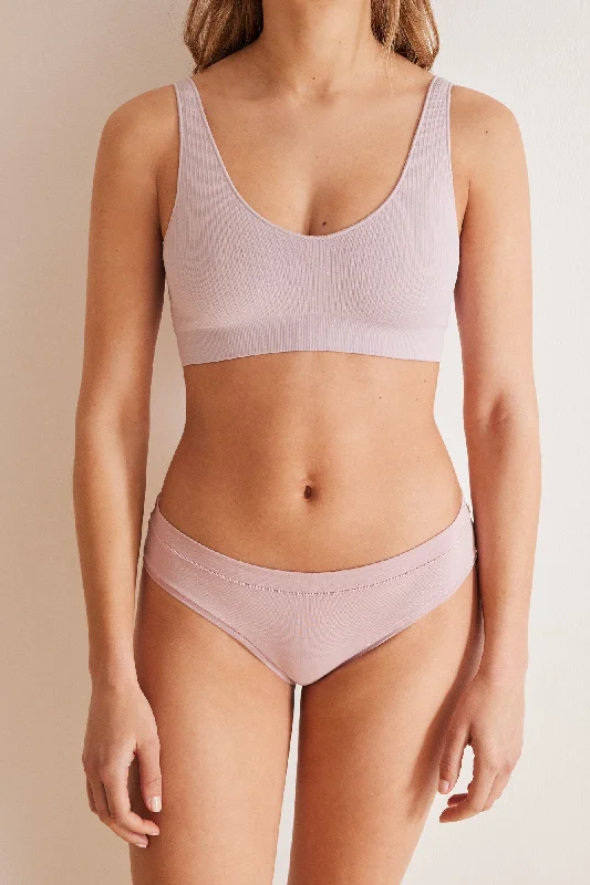 plus size panties for women with perfect fit Classic lilac cotton panty