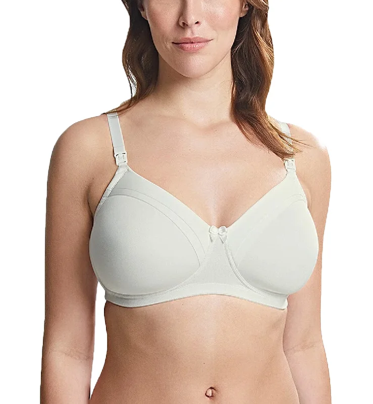 maternity and nursing combined women nursing bra Royce Maisie Cotton Lined NURSING Non-wire Bra (1391) - Ivory