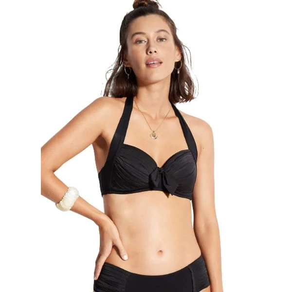 Bikini briefs with a double - layer front​ SEAFOLLY -  Soft Cup Halter Bikini Set