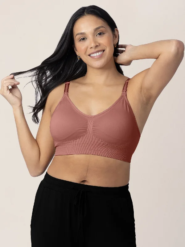 maternity and nursing combined women nursing bra Simply Sublime® Nursing Bra | Redwood
