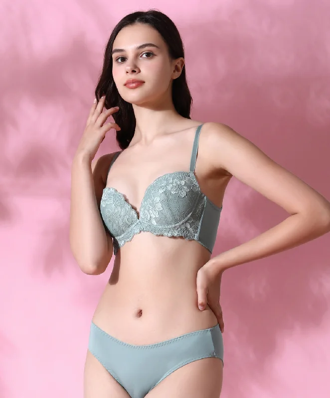 underwire bra women bra and panty sets for support Spring Time Push Up Demi Bra Set 707-73647 underwire bra women bra and panty sets for support Spring Time Push Up Demi Bra Set 707-73647