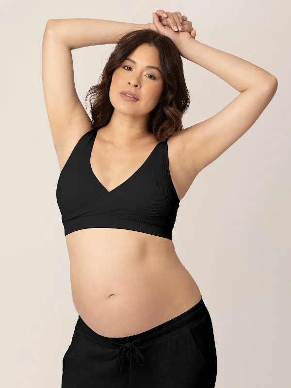 sleep - friendly easy - access women nursing bra Sublime® Adjustable Crossover Nursing & Lounge Bra | Black sleep - friendly easy - access women nursing bra Sublime® Adjustable Crossover Nursing & Lounge Bra | Black
