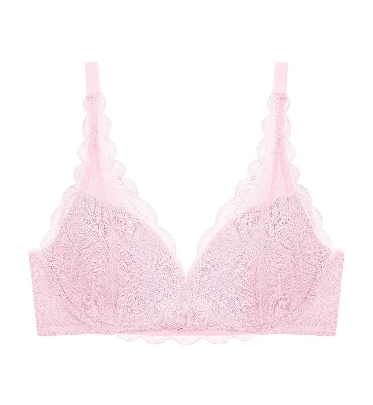 Non wired sports bras with high impact support​ Tri-Air Lite Non Wired Push Up Deep V Bra