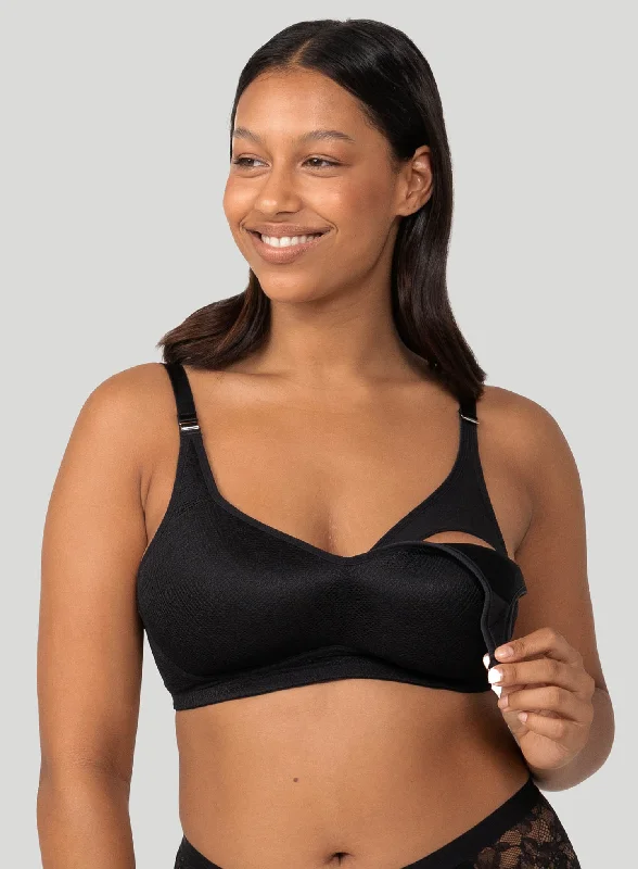 nursing bra for working moms Triumph: Amour Maternity P Black