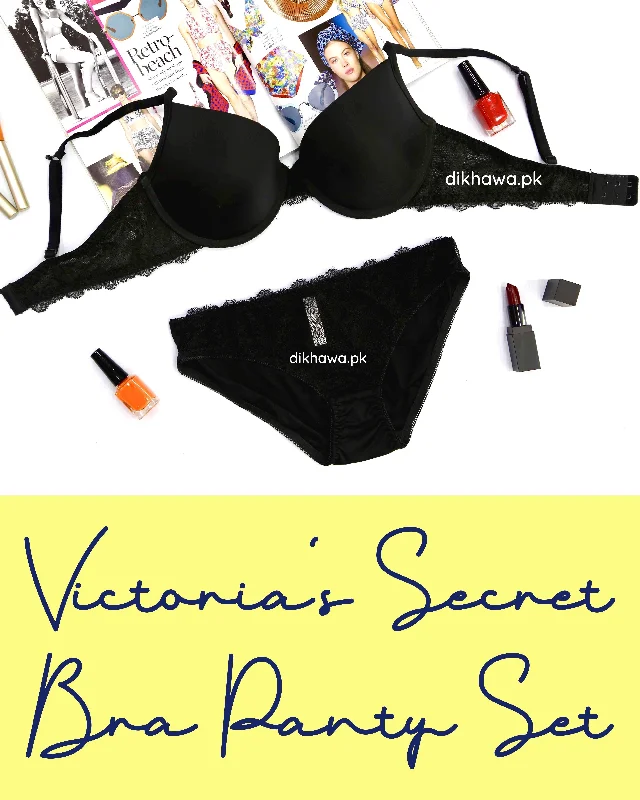 luxury brand women bra and panty sets for high - end quality Victoria's Secret - Pushup Soft Padded Bra Panty Set - Plain Bra luxury brand women bra and panty sets for high - end quality Victoria's Secret - Pushup Soft Padded Bra Panty Set - Plain Bra