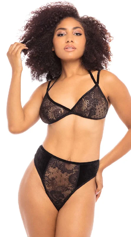 wireless bra women bra and panty sets for a natural look Vintage Velvet And Lace Bra Set wireless bra women bra and panty sets for a natural look Vintage Velvet And Lace Bra Set