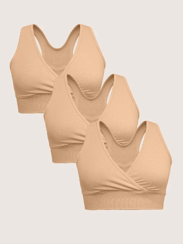 supportive women nursing bra for large busts Wash Wear Spare® French Terry Nursing Bra Pack | Beige supportive women nursing bra for large busts Wash Wear Spare® French Terry Nursing Bra Pack | Beige