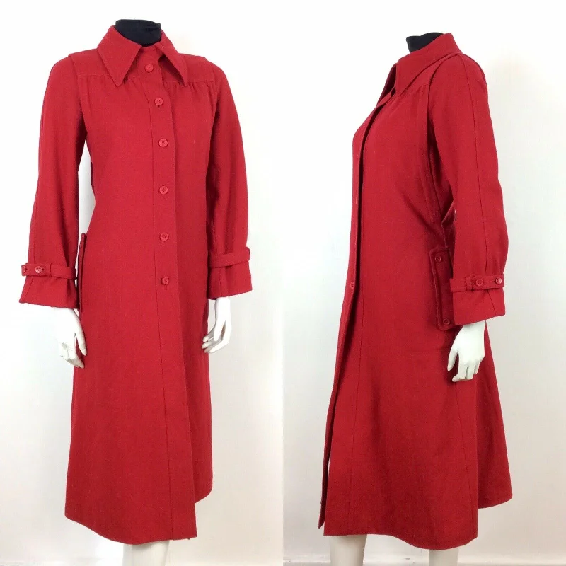 Printed Abstract Women Dress for a Modern and Artistic Appeal Printed Abstract Women Dress for a Modern and Artistic Appeal 60s 70s VINTAGE PILLARBOX CHERRY RED WOOL WINTER DRESS MAXI DUSTER COAT 12 14