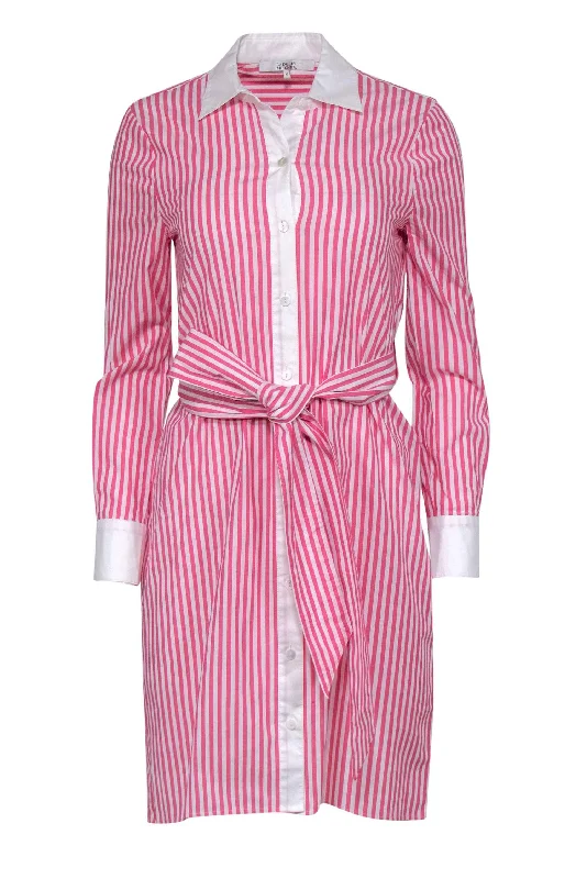 Maxi Women Dress with Floral Print for a Bohemian Vibe Maxi Women Dress with Floral Print for a Bohemian Vibe Badgley Mischka - Pink & White Striped Collared Cotton Dress Sz XS