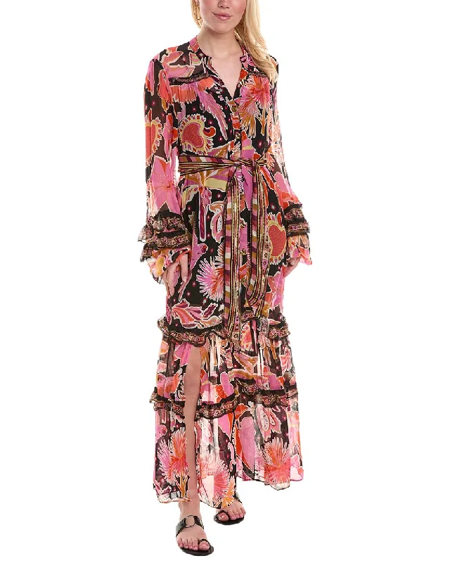Shift Women Dress with a Simple and Classic Design for Everyday Wear Shift Women Dress with a Simple and Classic Design for Everyday Wear FARM Rio Enchanted Nature Chiffon Maxi Shirtdress