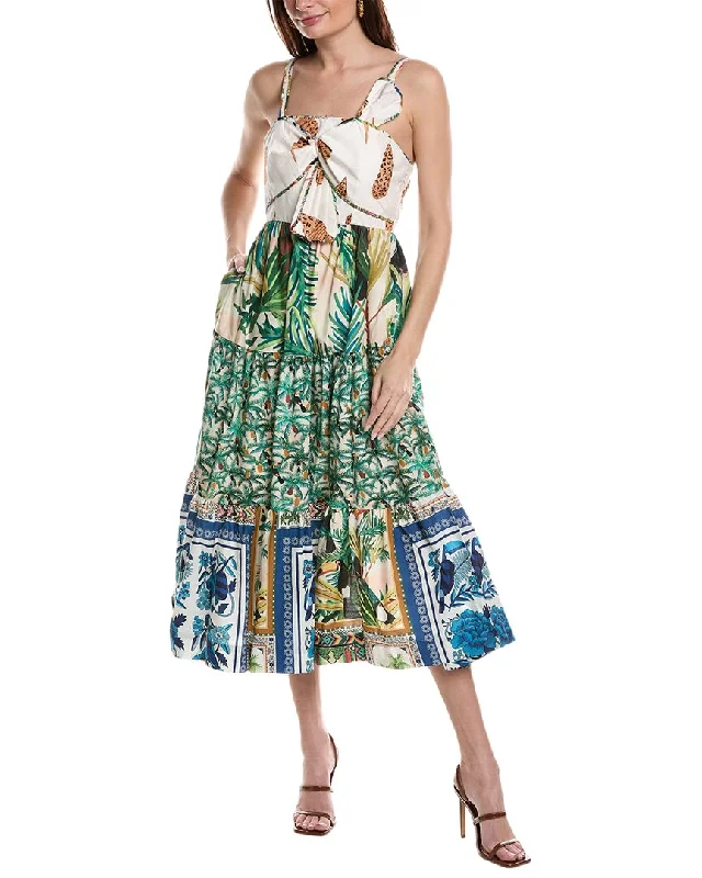 Backless Women Dress for a Sexy and Alluring Look at Evening Events Backless Women Dress for a Sexy and Alluring Look at Evening Events FARM Rio Mixed Prints Bow Top Midi Dress