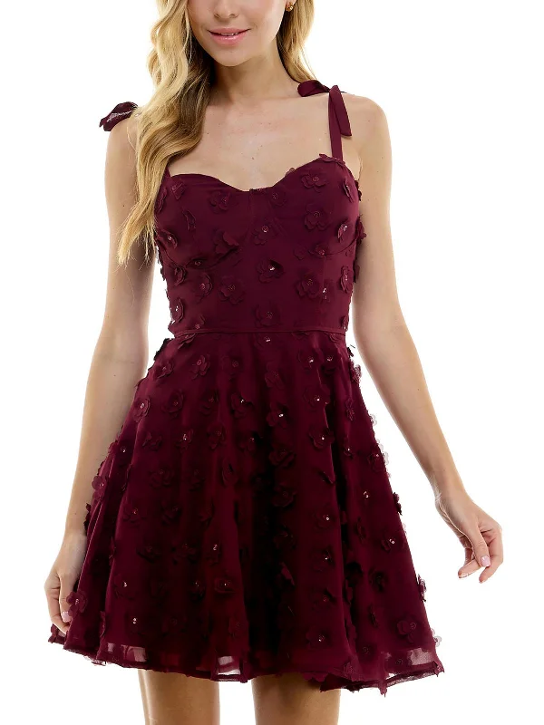 Mermaid - Style Women Dress with a Fitted Silhouette for Special Occasions Mermaid - Style Women Dress with a Fitted Silhouette for Special Occasions Juniors Womens Bustier Bodice Mini Fit & Flare Dress