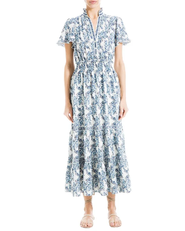 Ball Gown Women Dress with a Full Skirt for a Princess - like Look Ball Gown Women Dress with a Full Skirt for a Princess - like Look Max Studio V Neck Dress