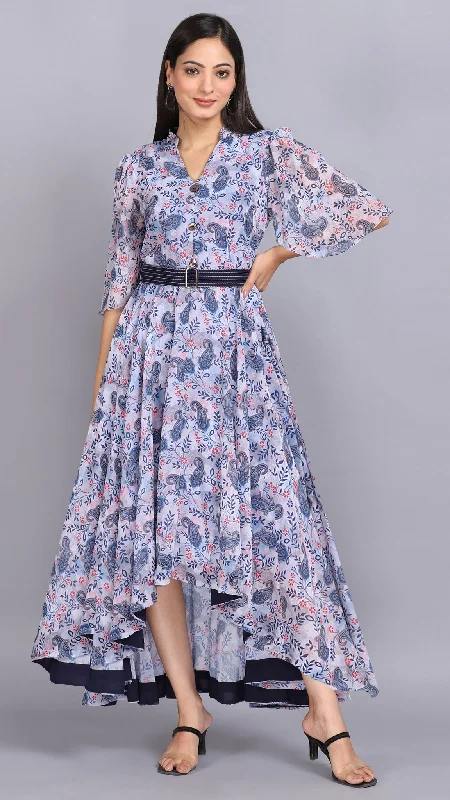Halter Neck Women Dress to Show Off the Shoulders and Neckline Halter Neck Women Dress to Show Off the Shoulders and Neckline Printed up-down maxi dress