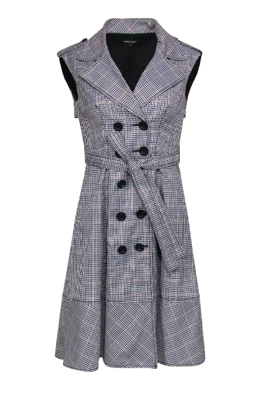 Sleeveless Women Dress in Bright Colors for Summer Parties Sleeveless Women Dress in Bright Colors for Summer Parties Nanette Lepore - Black & Tan Houndstooth Belted Trench Coat Dress Sz 2 Sleeveless Women Dress in Bright Colors for Summer Parties Sleeveless Women Dress in Bright Colors for Summer Parties Nanette Lepore - Black & Tan Houndstooth Belted Trench Coat Dress Sz 2