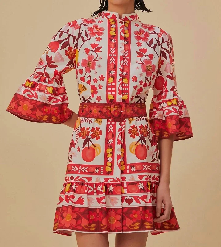 Shift Women Dress with a Simple and Classic Design for Everyday Wear Shift Women Dress with a Simple and Classic Design for Everyday Wear Romantic Orchard Mini Dress In Off-White