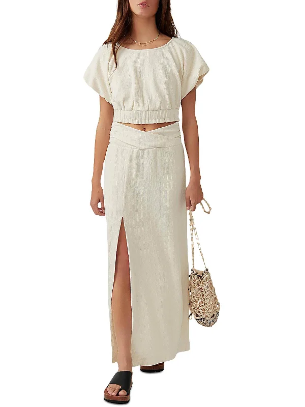 Wrap - Style Women Dress with Adjustable Fit for All Body Types Wrap - Style Women Dress with Adjustable Fit for All Body Types Tovah Womens 2PC Set Puff Sleeves Two Piece Dress