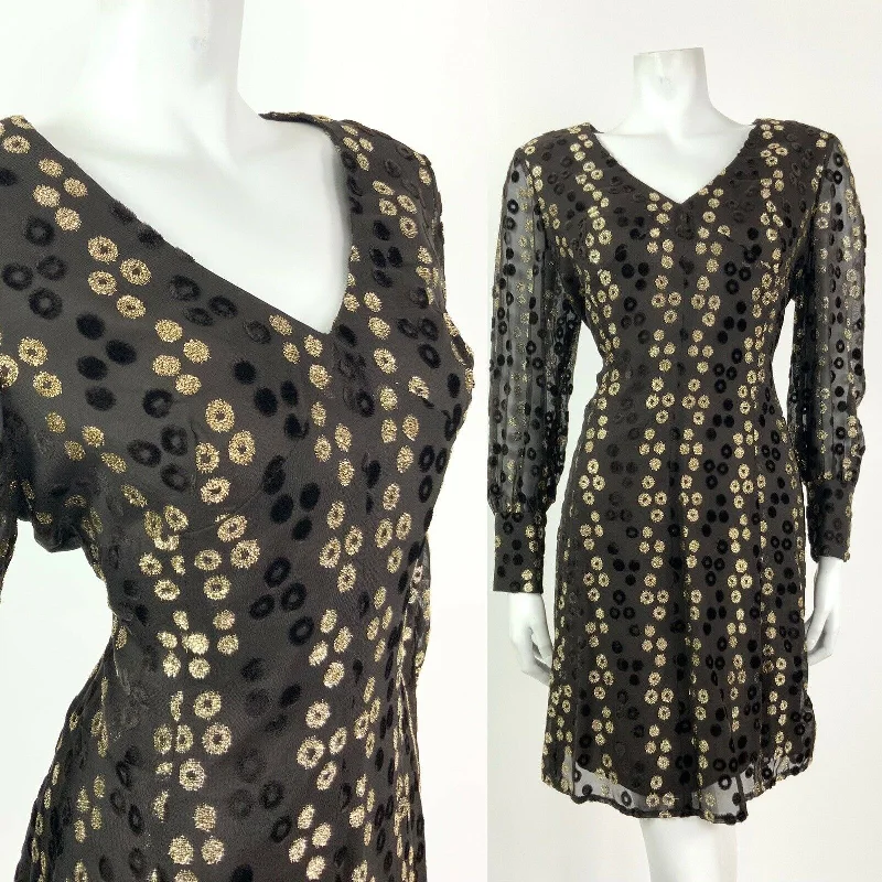 Lace - Embellished Women Dress for an Elegant and Sophisticated Appearance Lace - Embellished Women Dress for an Elegant and Sophisticated Appearance VINTAGE 60s 70s BROWN GOLD GLITTER VELVET POLKA DOT SHEER GLAM PARTY DRESS 14 16 Lace - Embellished Women Dress for an Elegant and Sophisticated Appearance Lace - Embellished Women Dress for an Elegant and Sophisticated Appearance VINTAGE 60s 70s BROWN GOLD GLITTER VELVET POLKA DOT SHEER GLAM PARTY DRESS 14 16