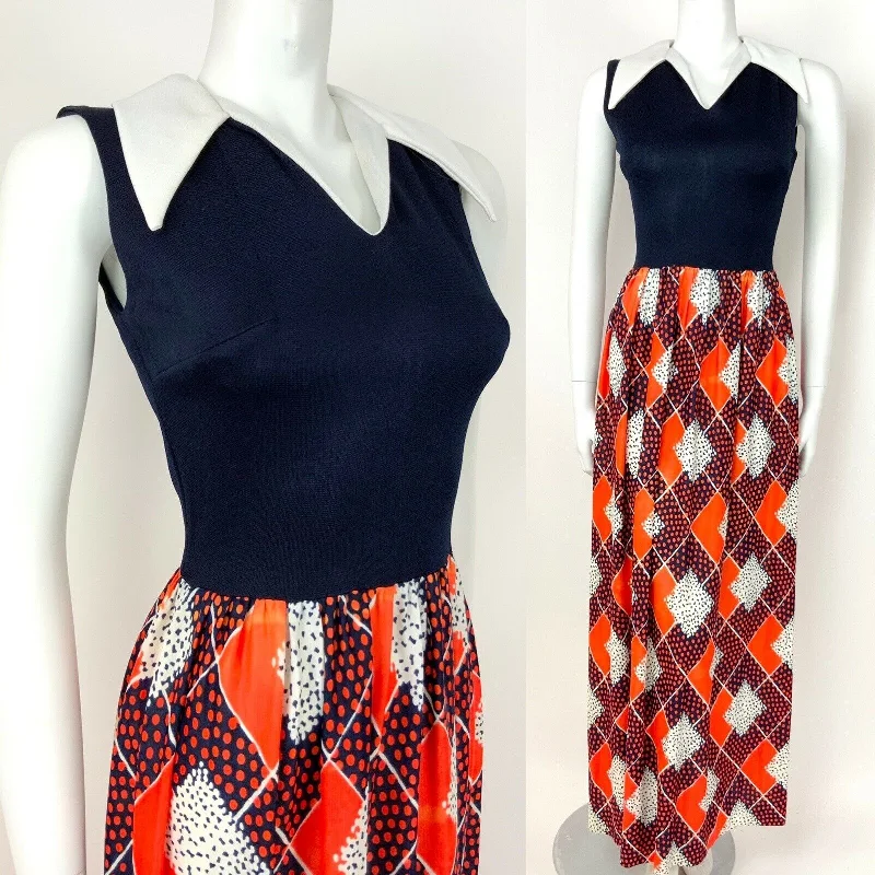 Sleeveless Women Dress in Bright Colors for Summer Parties Sleeveless Women Dress in Bright Colors for Summer Parties VTG 60s 70s BLUE MAXI DRESS WHITE WING COLLAR ORANGE ABSTRACT SPOT GEOMETRIC 10 Sleeveless Women Dress in Bright Colors for Summer Parties Sleeveless Women Dress in Bright Colors for Summer Parties VTG 60s 70s BLUE MAXI DRESS WHITE WING COLLAR ORANGE ABSTRACT SPOT GEOMETRIC 10