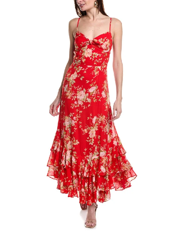 Printed Abstract Women Dress for a Modern and Artistic Appeal Printed Abstract Women Dress for a Modern and Artistic Appeal YUMI KIM Carmela Maxi Dress