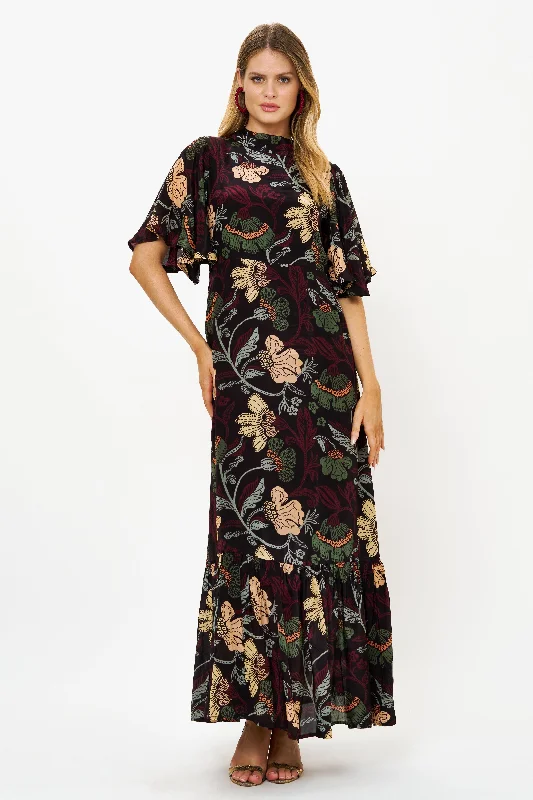 Mermaid - Style Women Dress with a Fitted Silhouette for Special Occasions Mermaid - Style Women Dress with a Fitted Silhouette for Special Occasions Flirty Mock Neck Maxi- Turin Wine Mermaid - Style Women Dress with a Fitted Silhouette for Special Occasions Mermaid - Style Women Dress with a Fitted Silhouette for Special Occasions Flirty Mock Neck Maxi- Turin Wine
