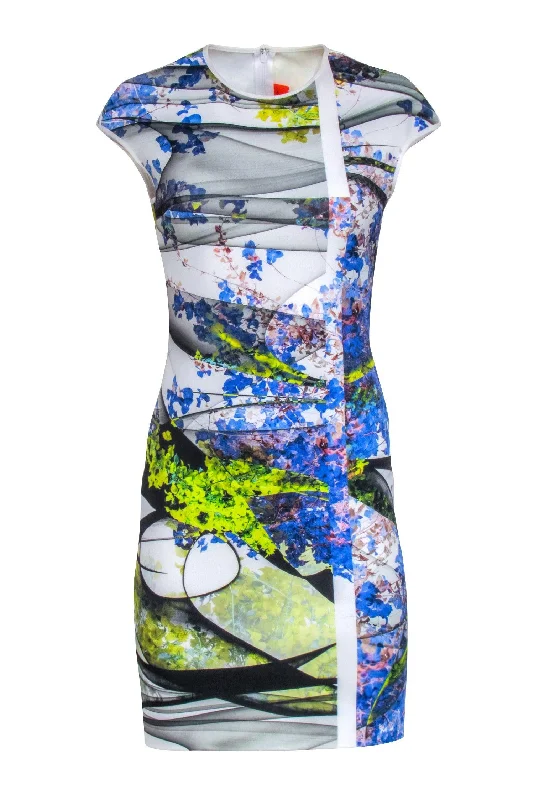 Off - the - Shoulder Women Dress for a Romantic and Feminine Look Off - the - Shoulder Women Dress for a Romantic and Feminine Look Clover Canyon - White w/ Blue & Green Print Cap Sleeve Dress Sz M Off - the - Shoulder Women Dress for a Romantic and Feminine Look Off - the - Shoulder Women Dress for a Romantic and Feminine Look Clover Canyon - White w/ Blue & Green Print Cap Sleeve Dress Sz M