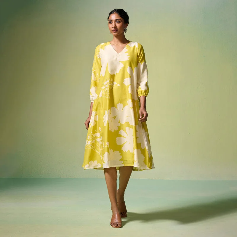Long - Sleeve Women Dress in Velvet for a Luxurious Winter Look Long - Sleeve Women Dress in Velvet for a Luxurious Winter Look Chanderi Dress For Women | Floral Print | Lime Yellow Long - Sleeve Women Dress in Velvet for a Luxurious Winter Look Long - Sleeve Women Dress in Velvet for a Luxurious Winter Look Chanderi Dress For Women | Floral Print | Lime Yellow