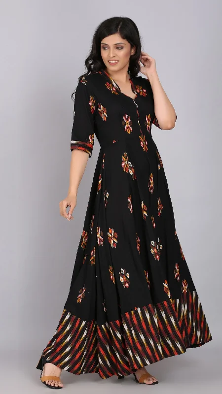 Ruffled Women Dress with Multiple Layers for a Playful and Girly Style Ruffled Women Dress with Multiple Layers for a Playful and Girly Style Ethnic Motifs Full Length Dress Ruffled Women Dress with Multiple Layers for a Playful and Girly Style Ruffled Women Dress with Multiple Layers for a Playful and Girly Style Ethnic Motifs Full Length Dress