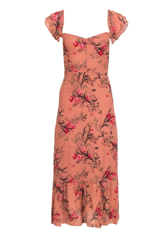 Printed Abstract Women Dress for a Modern and Artistic Appeal Printed Abstract Women Dress for a Modern and Artistic Appeal Reformation -Rust Orange w/ Mauve & Red Floral Print Maxi Dress Sz 4 Printed Abstract Women Dress for a Modern and Artistic Appeal Printed Abstract Women Dress for a Modern and Artistic Appeal Reformation -Rust Orange w/ Mauve & Red Floral Print Maxi Dress Sz 4