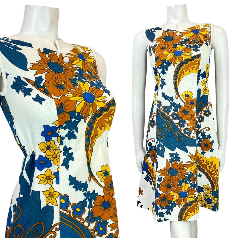 Halter Neck Women Dress to Show Off the Shoulders and Neckline Halter Neck Women Dress to Show Off the Shoulders and Neckline VINTAGE 60s 70s WHITE BLUE YELLOW PSYCHEDELIC FLORAL SLEEVELESS MOD DRESS 6 Halter Neck Women Dress to Show Off the Shoulders and Neckline Halter Neck Women Dress to Show Off the Shoulders and Neckline VINTAGE 60s 70s WHITE BLUE YELLOW PSYCHEDELIC FLORAL SLEEVELESS MOD DRESS 6