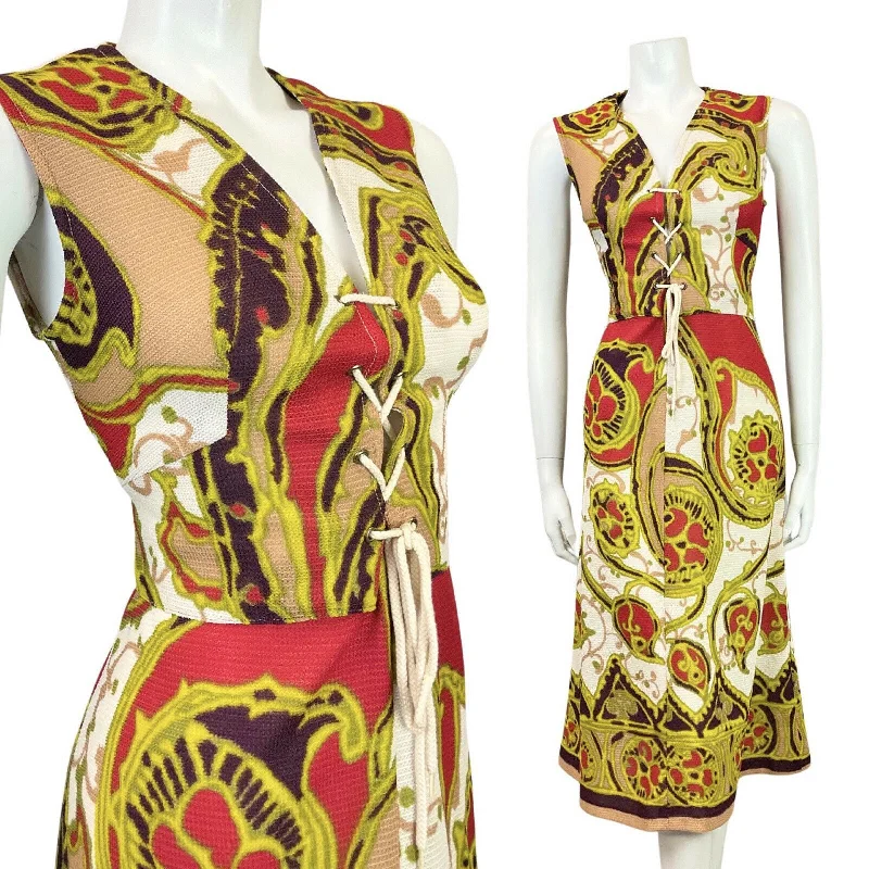 Pleated Women Dress with a Timeless and Elegant Texture Pleated Women Dress with a Timeless and Elegant Texture VINTAGE 60s 70s WHITE GOLD RED PURPLE PSYCHEDELIC FLORAL LACE-UP MIDI DRESS 12 Pleated Women Dress with a Timeless and Elegant Texture Pleated Women Dress with a Timeless and Elegant Texture VINTAGE 60s 70s WHITE GOLD RED PURPLE PSYCHEDELIC FLORAL LACE-UP MIDI DRESS 12