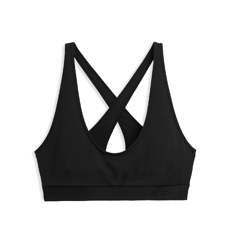 underwire sports bras for extra stability All Day Bralette - TENCEL Modal Black