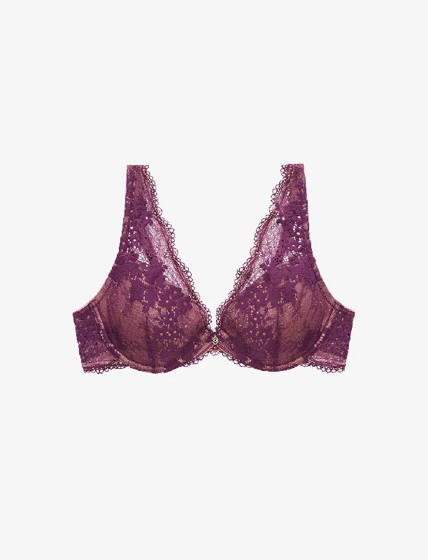 seamless wireless bras for everyday comfort All Day Lace Uplift Plunge Bra