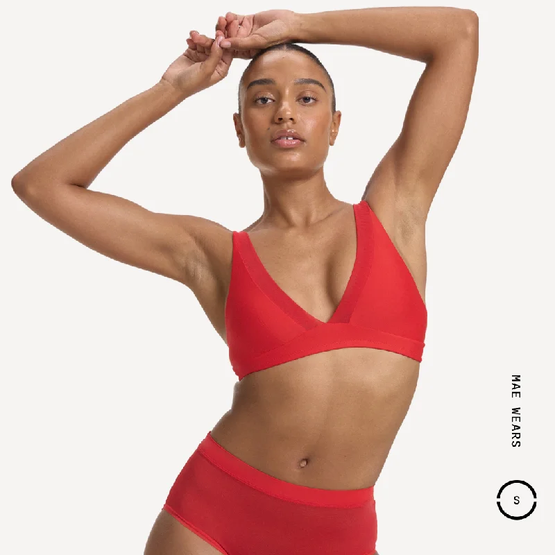 lace bras for a romantic look Plunge Wirefree Bralette