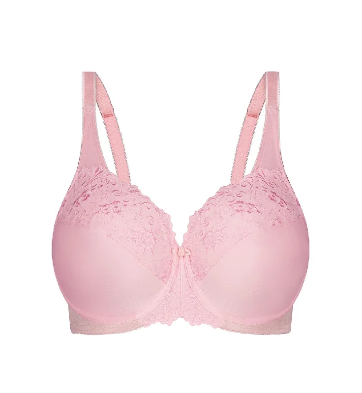 sexy backless push up bras EMBROIDERED MINIMISER BRA