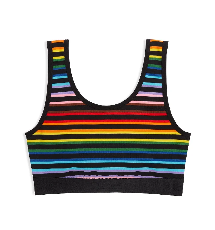 balconette lace bras for a feminine touch Essentials Soft Bra - Progress Pride Stripes
