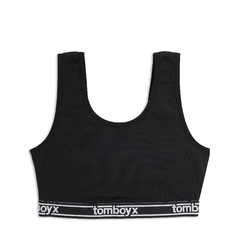 balconette bras for a sexy neckline Essentials Soft Bra - Black Logo