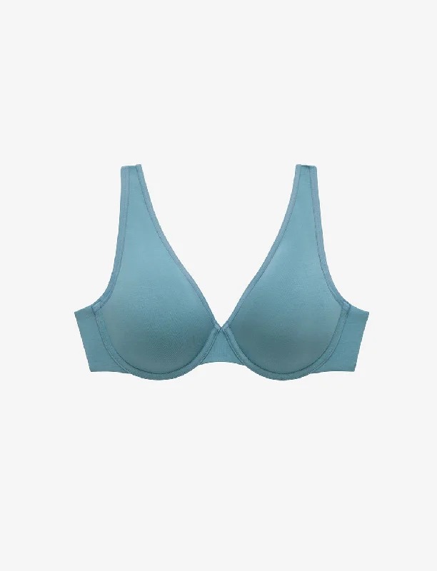 moisture wicking sports bras for sweaty workouts Organic Cloud Cotton Perfect Coverage Bra