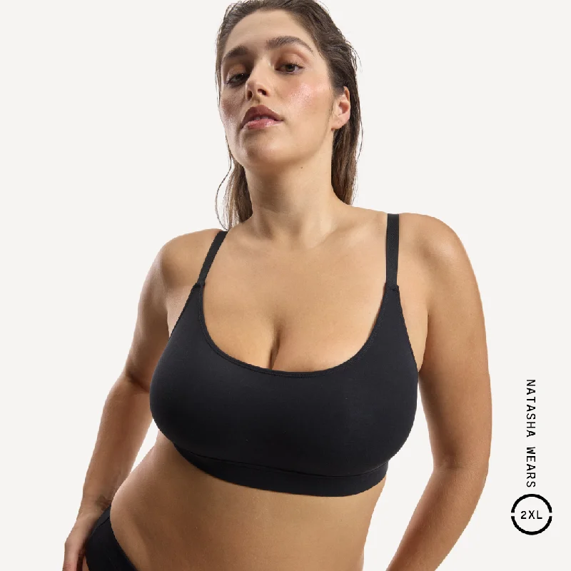 t - shirt bras for a smooth look under clothes Scoop Crop Top