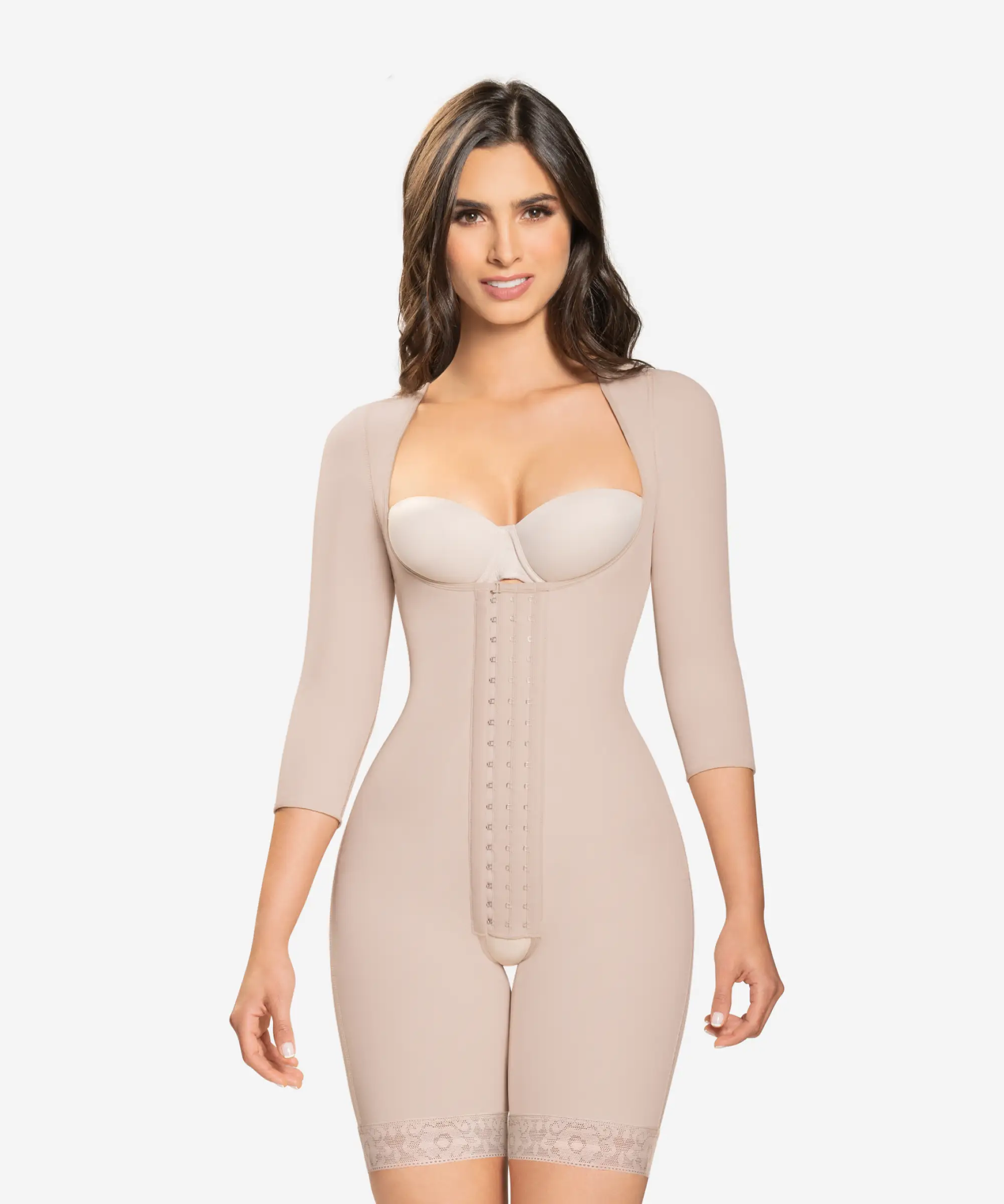 Shaper for a photoshoot to achieve a perfect body shape​ Arm shaping gradual compression bodysuit - Style 294