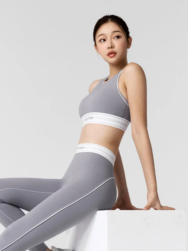 high impact women sport bra for running Black Label 360N Active Fit Bra Top