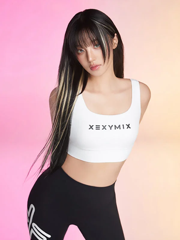 printed women sport bra with floral patterns Black Label Power Rise Bra Top