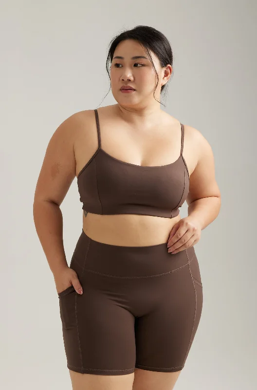 hand - made women sport bra for unique craftsmanship Here And Now Bra 2.0 in Espresso hand - made women sport bra for unique craftsmanship Here And Now Bra 2.0 in Espresso