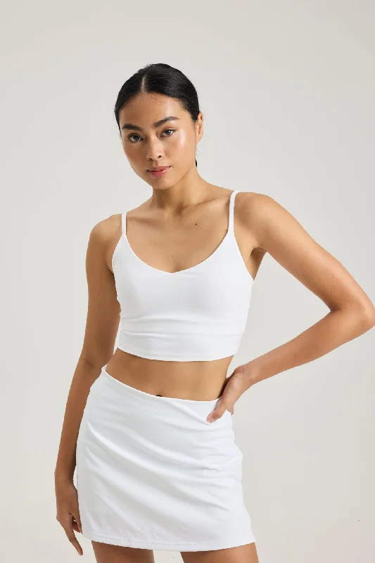 water - resistant women sport bra for water sports V Cami Bra in Yoghurt