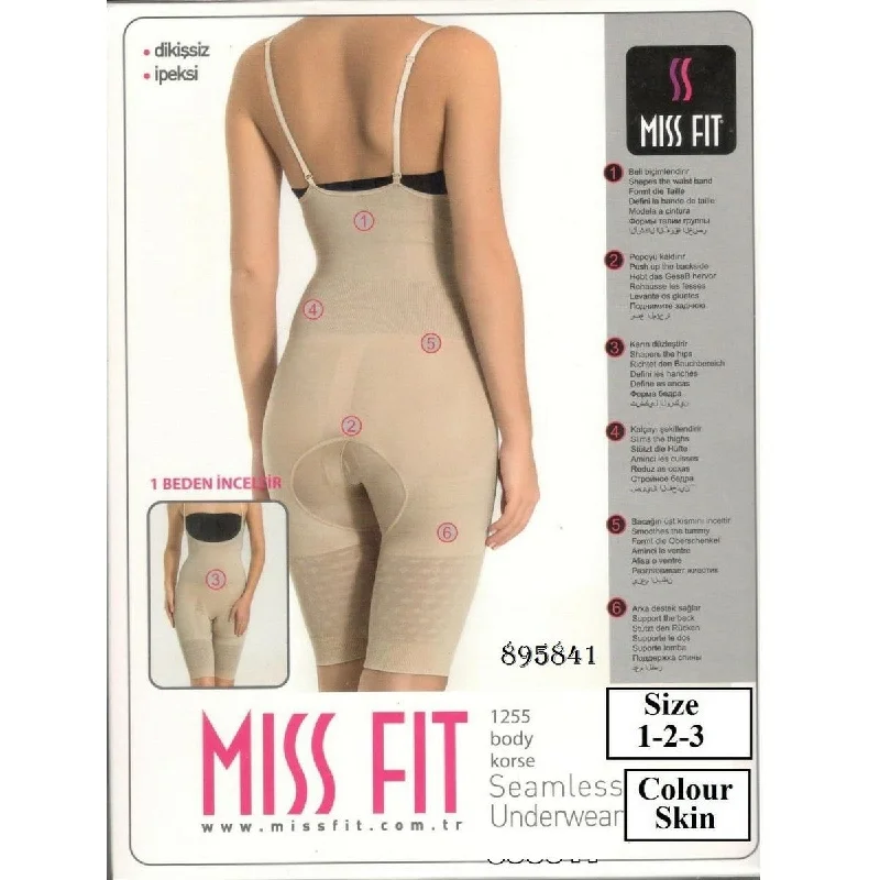 Shaper with a zip - front for quick adjustment​ Original Miss Fit Body Korse Seamless Body Shaper Underwear - 1255