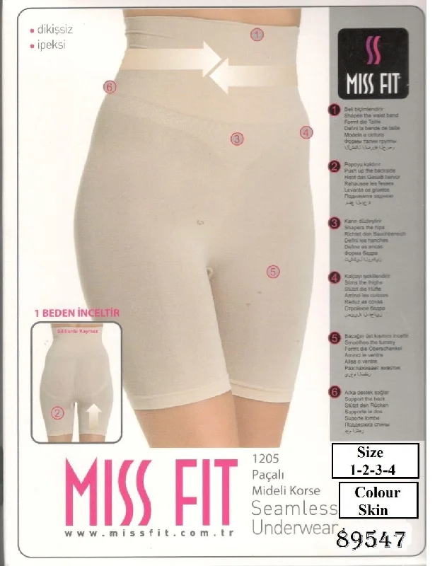 Sports shaper for enhanced performance during workouts​ Miss Fit Cuff Girdle, Parlak Pacali Korse Seamless Body Shaper Underwear - 1205