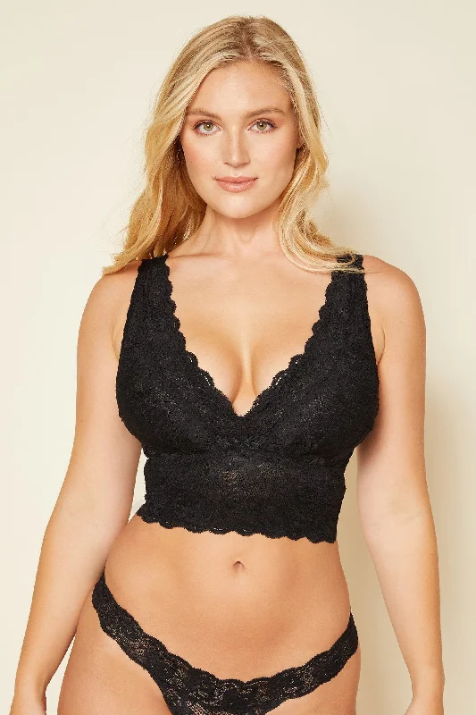 colored women lace bra for a pop of color Curvy Plungie - Bralette