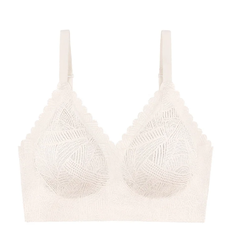 nude women lace bra for invisible under clothes NEW ZERO IN LACE PUSH-UP BRA